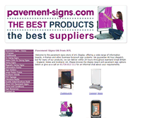 Tablet Screenshot of pavement-signs.com